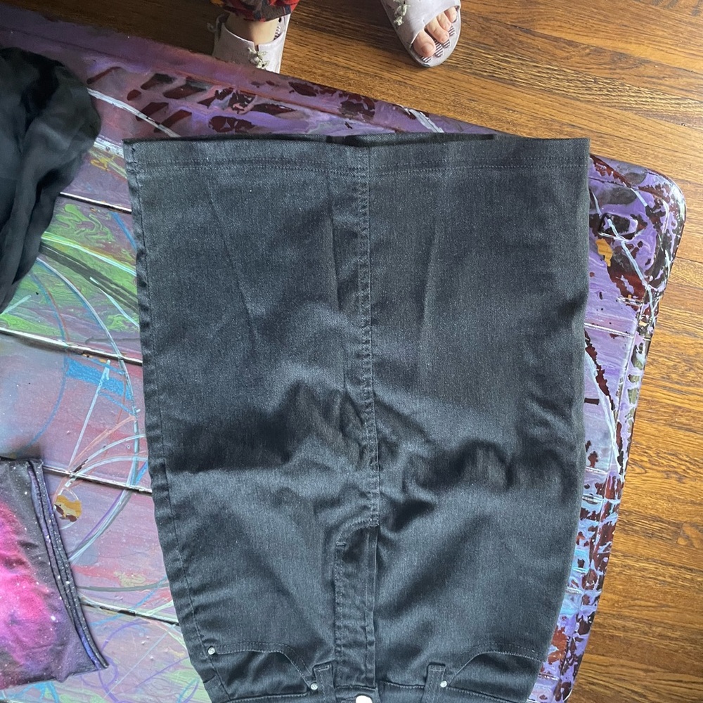 Gigli Jeans Black Denim Skirt